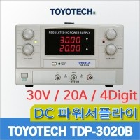 TOYOTECH TDP-3020B DC파워서플라이 전원공급기 1CH 30V/20A