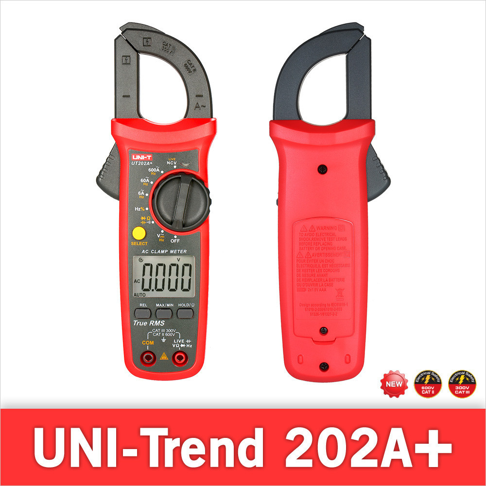 UNI-T UT202A+ 디지털클램프미터/전류/전압/저항/캐파시턴스